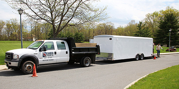 Levanduski Landscapes Inc. Truck Parked and Ready to Work